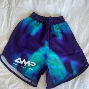 AMP blue wash shorts